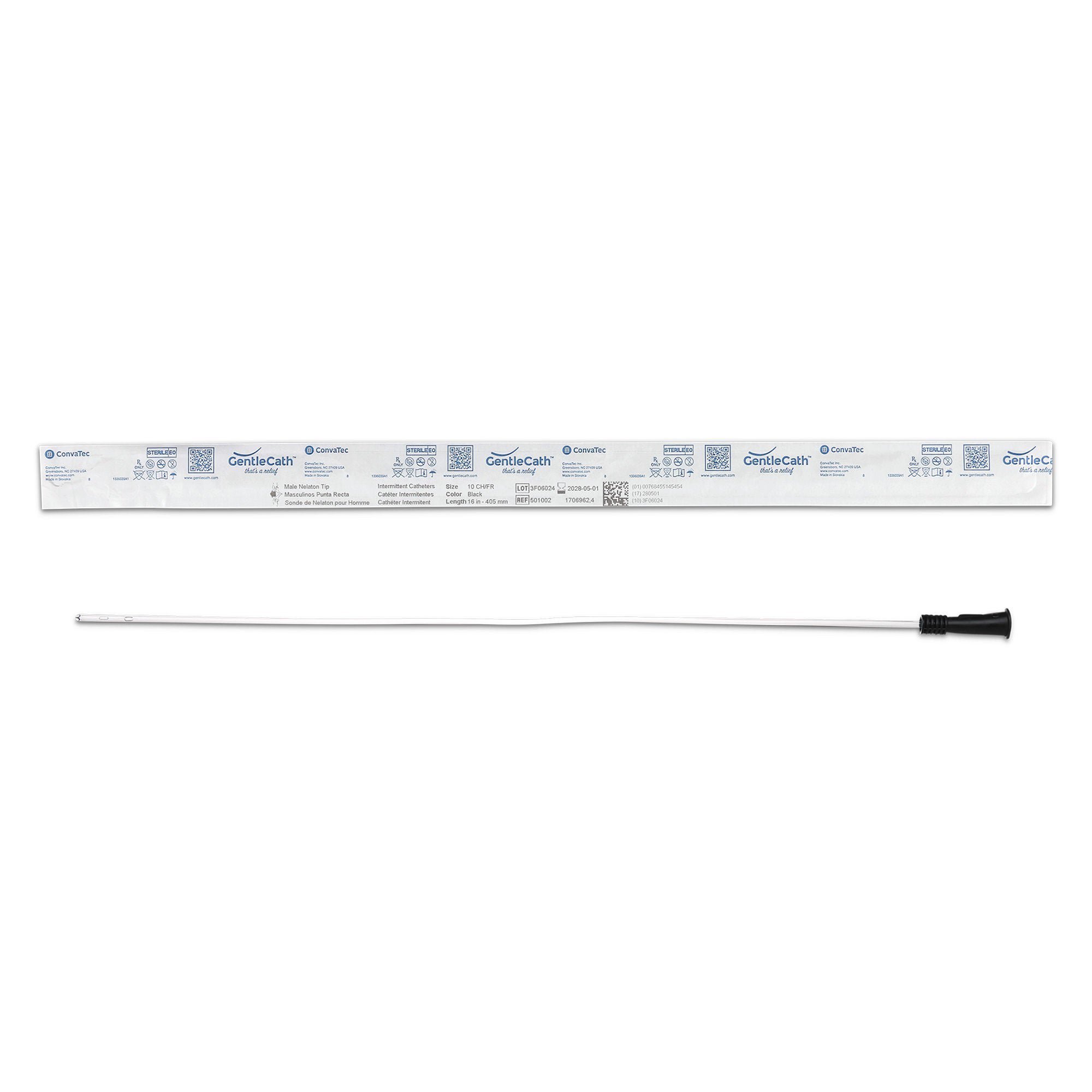 ConvaTec CATHETER, URINARY GENTLECATH ML STRT TIP 10CH (100/BX)