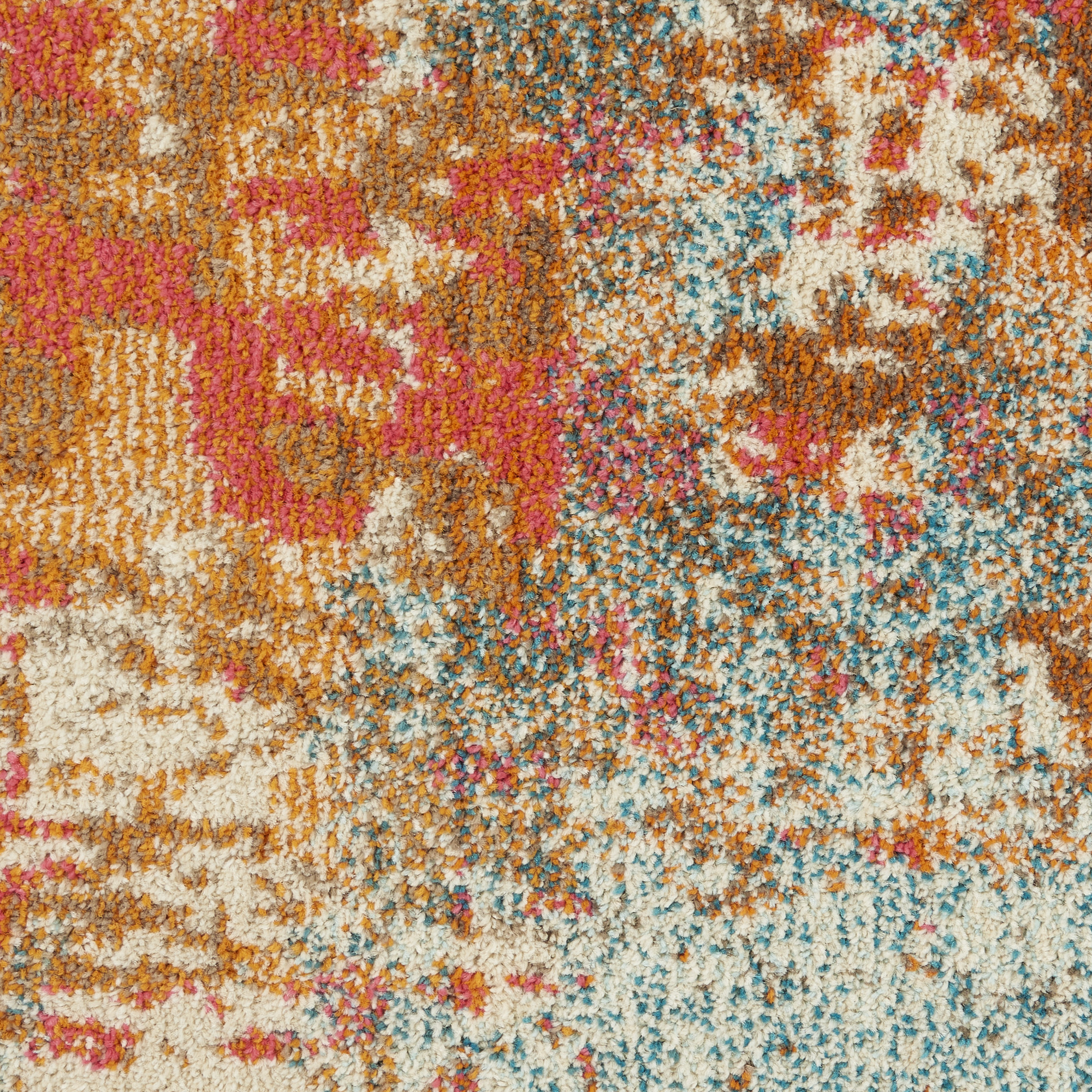 Nourison Celestial 6'7" x 9'7" Pink Multicolor Modern & Contemporary Indoor Rug