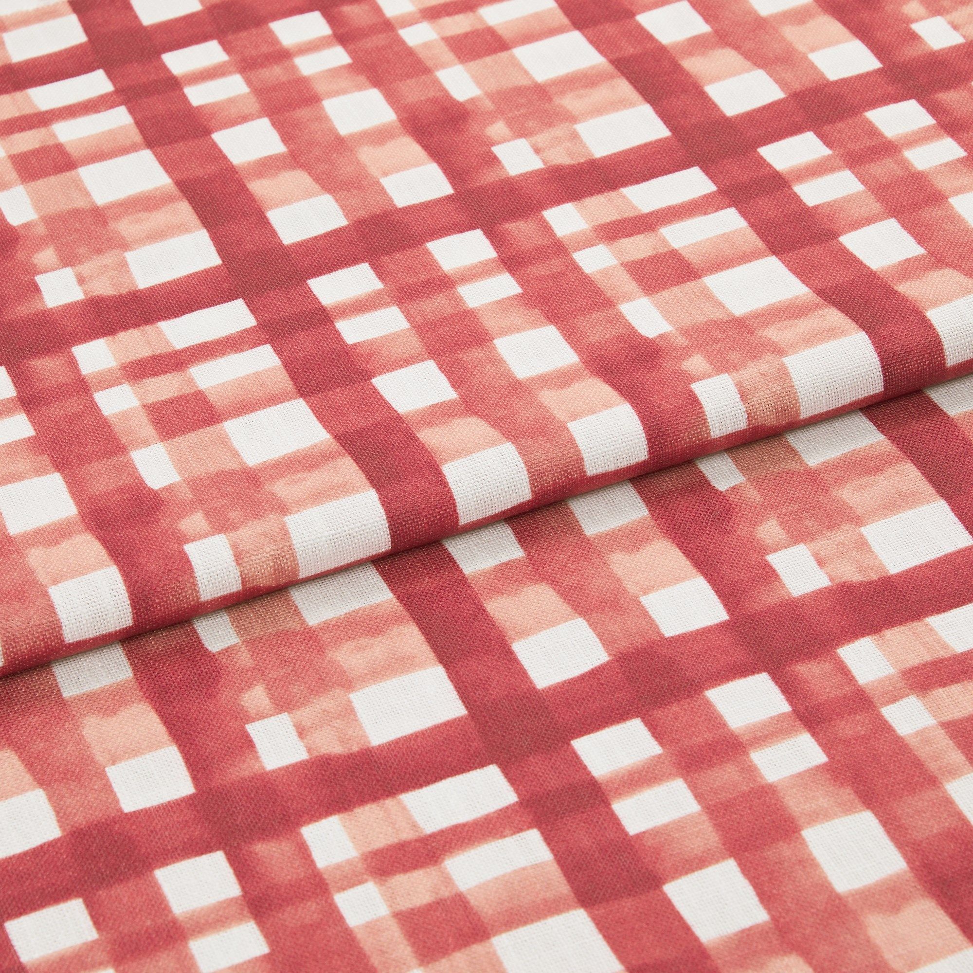 Gingham Rouge Curtains