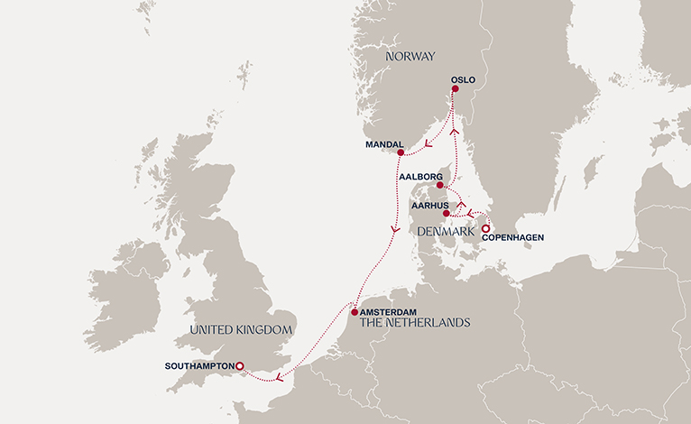 Itinerary map