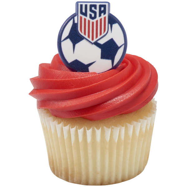 U.S. Soccer Cupcake Rings