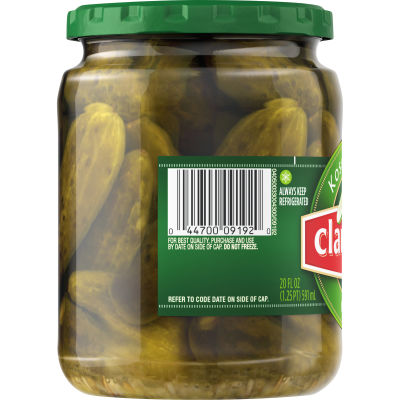 Claussen Kosher Dill Mini Pickles, 20 fl oz Jar