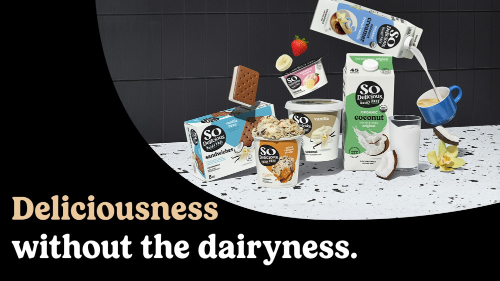 thumbnail video image 2 of So Delicious Dairy Free Vanilla Bean Coconut Milk Frozen Dessert Sandwiches, 8 Count, 2 of 15