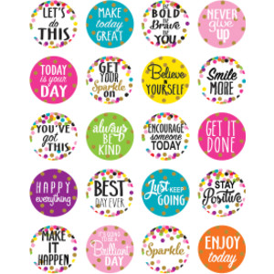 Confetti Words to Inspire Stickers, Pack of 120
