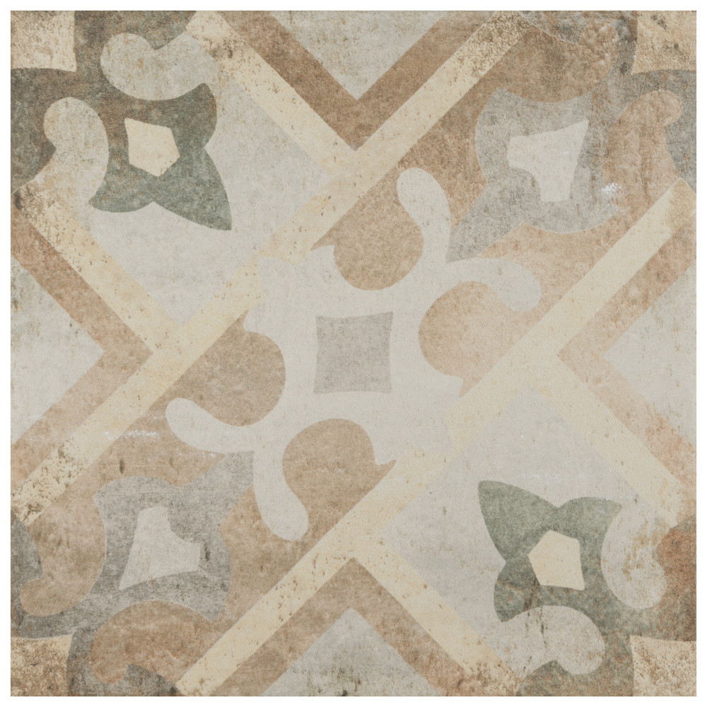 D'Anticatto Decor Laterza 8-3/4 in. x 8-3/4 in. Porcelain Floor and ...