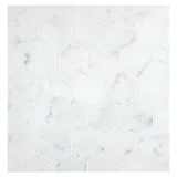 Stone Mosaic Collection Italian Carrara Light Select Polished 2″ Hexagon Mosaic Polished