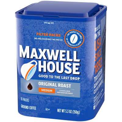 Maxwell House Original Roast Ground Coffee Filter Packs 5.3 oz Box