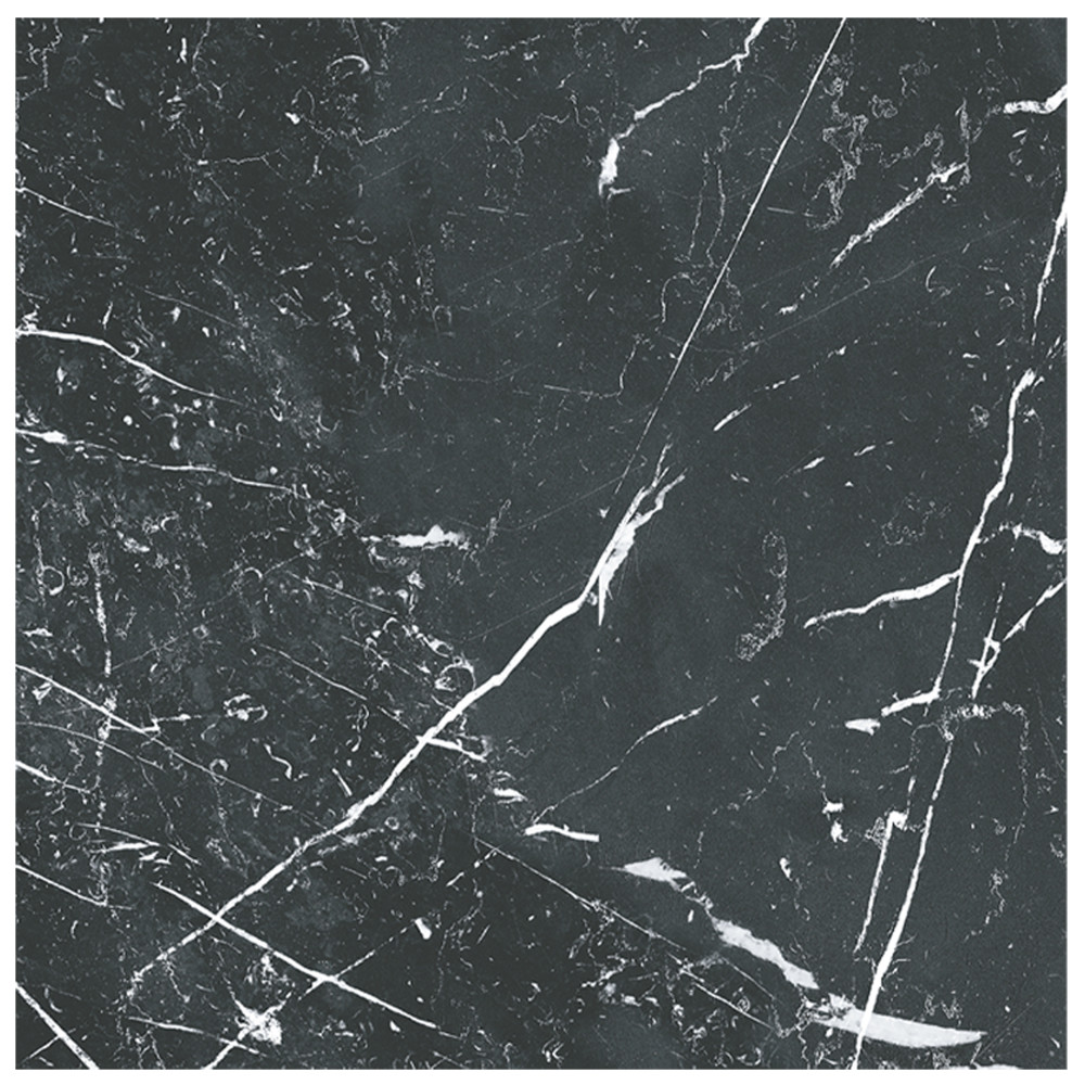 Timeless Marquina 9-3/4 in. x 9-3/4 in. Porcelain Floor and Wall Tile