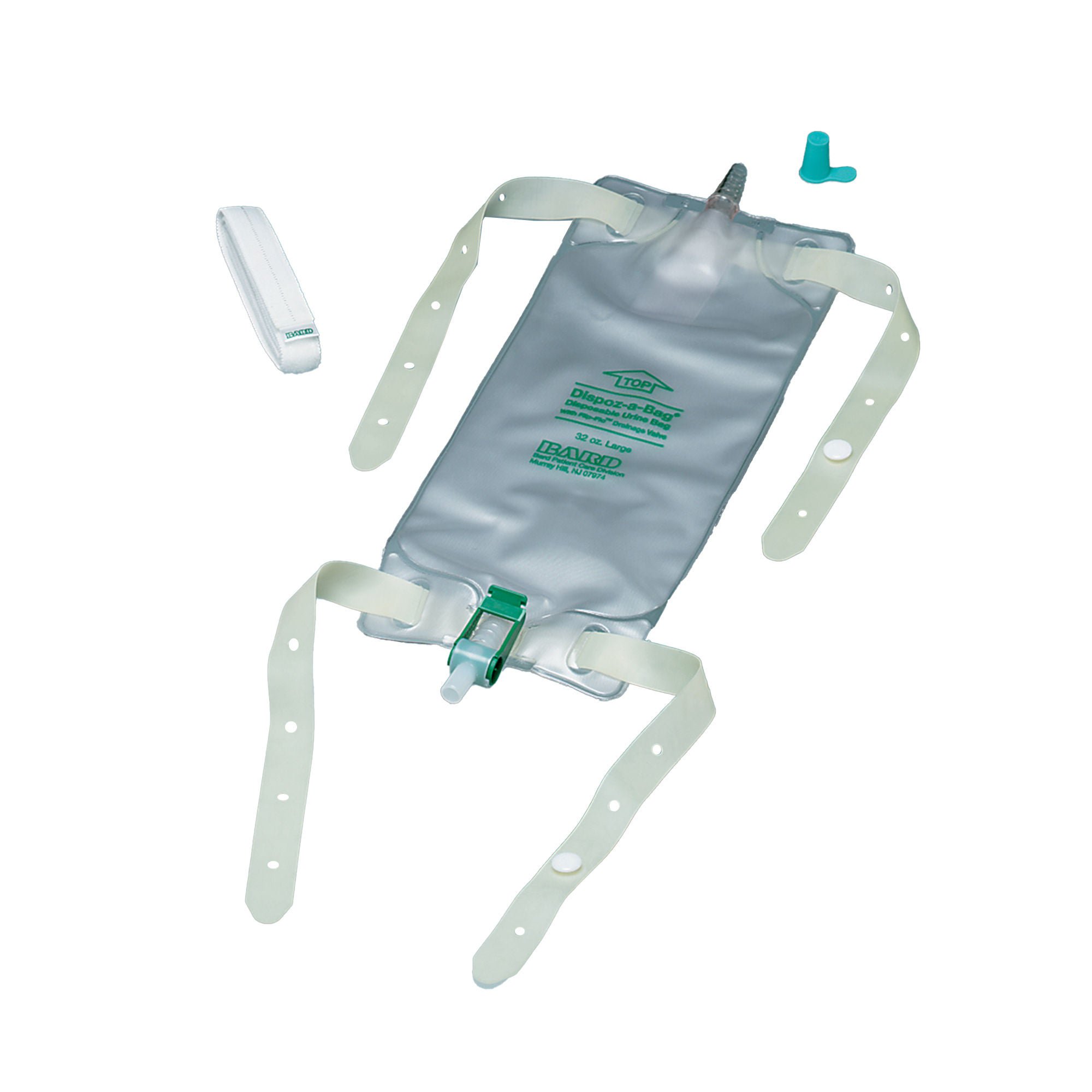 Bard® Dispoz-a-Bag® Urinary Leg Bag, 32 oz, Flip-Flo™