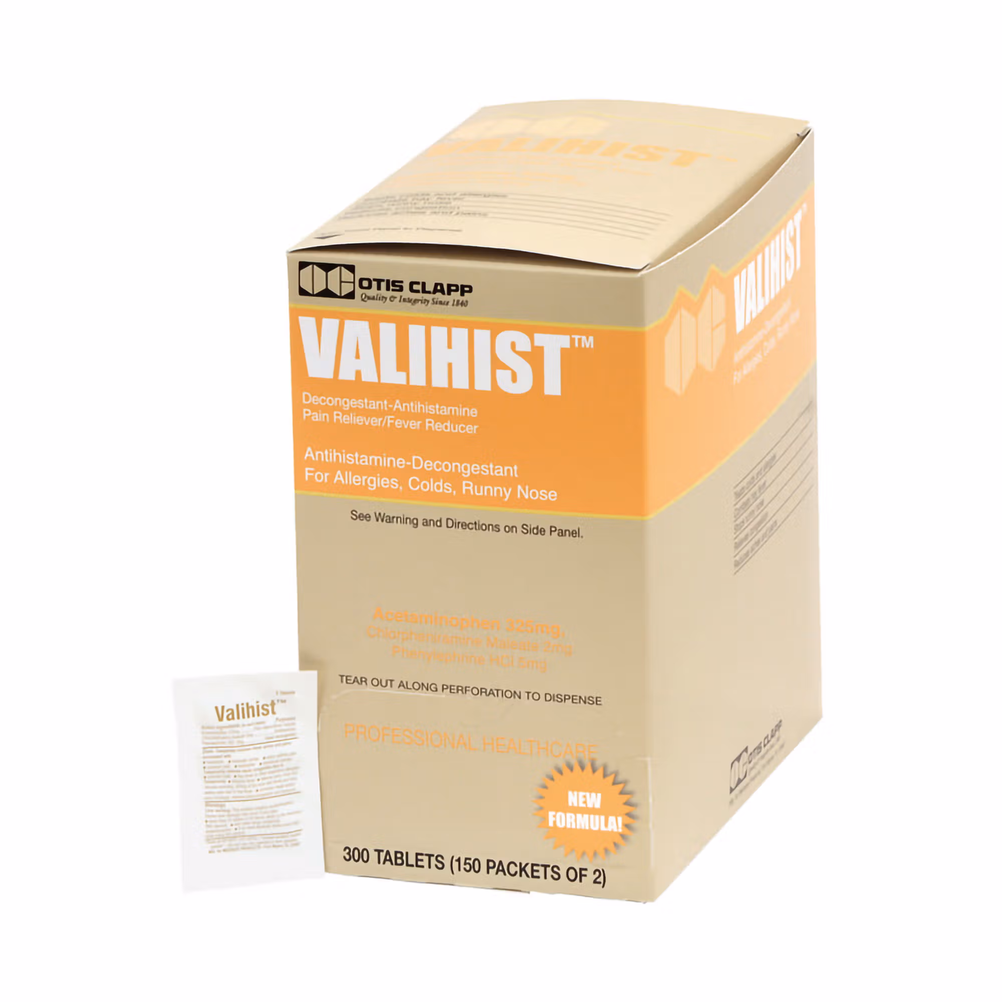 Valihist™ Antihistamine Decongestant for Allergies, Colds, Runny Nose