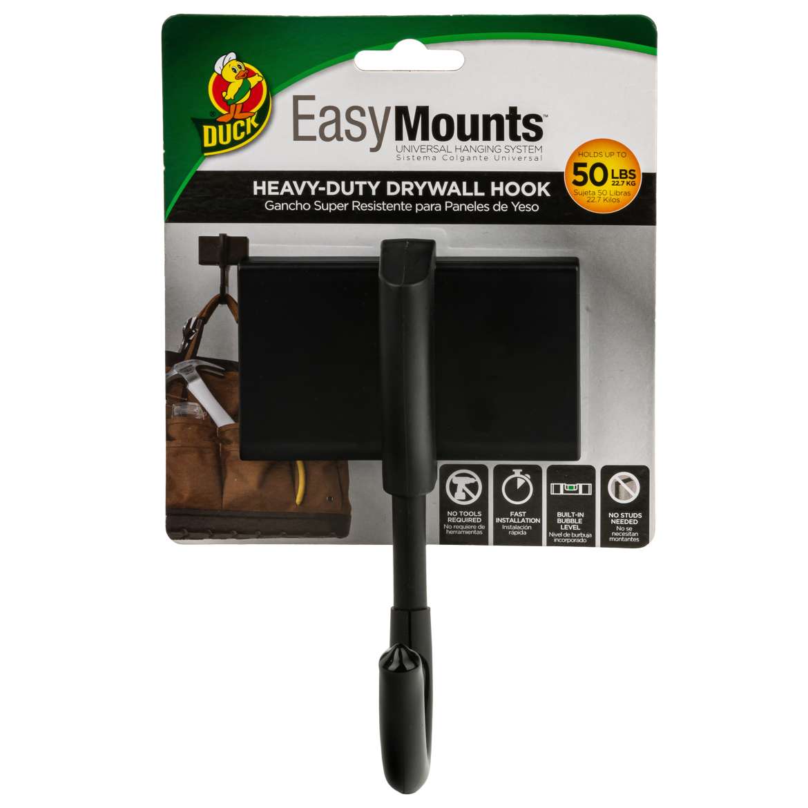 Duck® EasyMounts™ Heavy-Duty Drywall Hooks