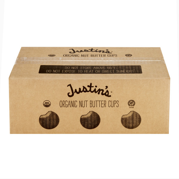 JUSTIN'S Milk Chocolate Peanut Butter Cup Stand Up Caddy . C1C1 - Front Center In Package (Hi Res)