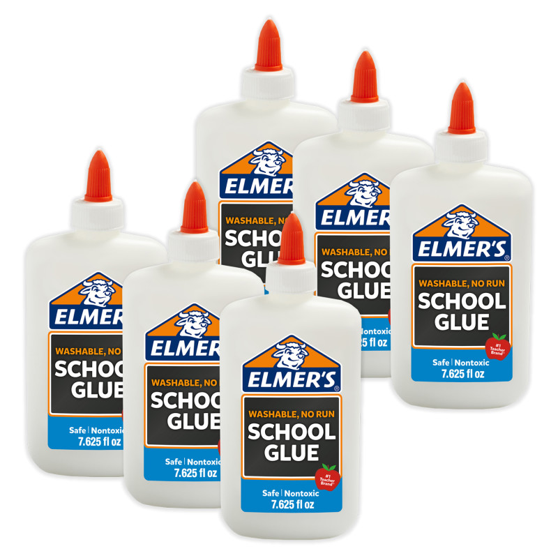 Washable+School+Glue%2C+8+oz.%2C+Pack+of+6