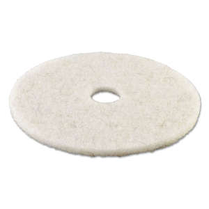 Boardwalk,  Natural Burnishing Round Floor pad, 17", White