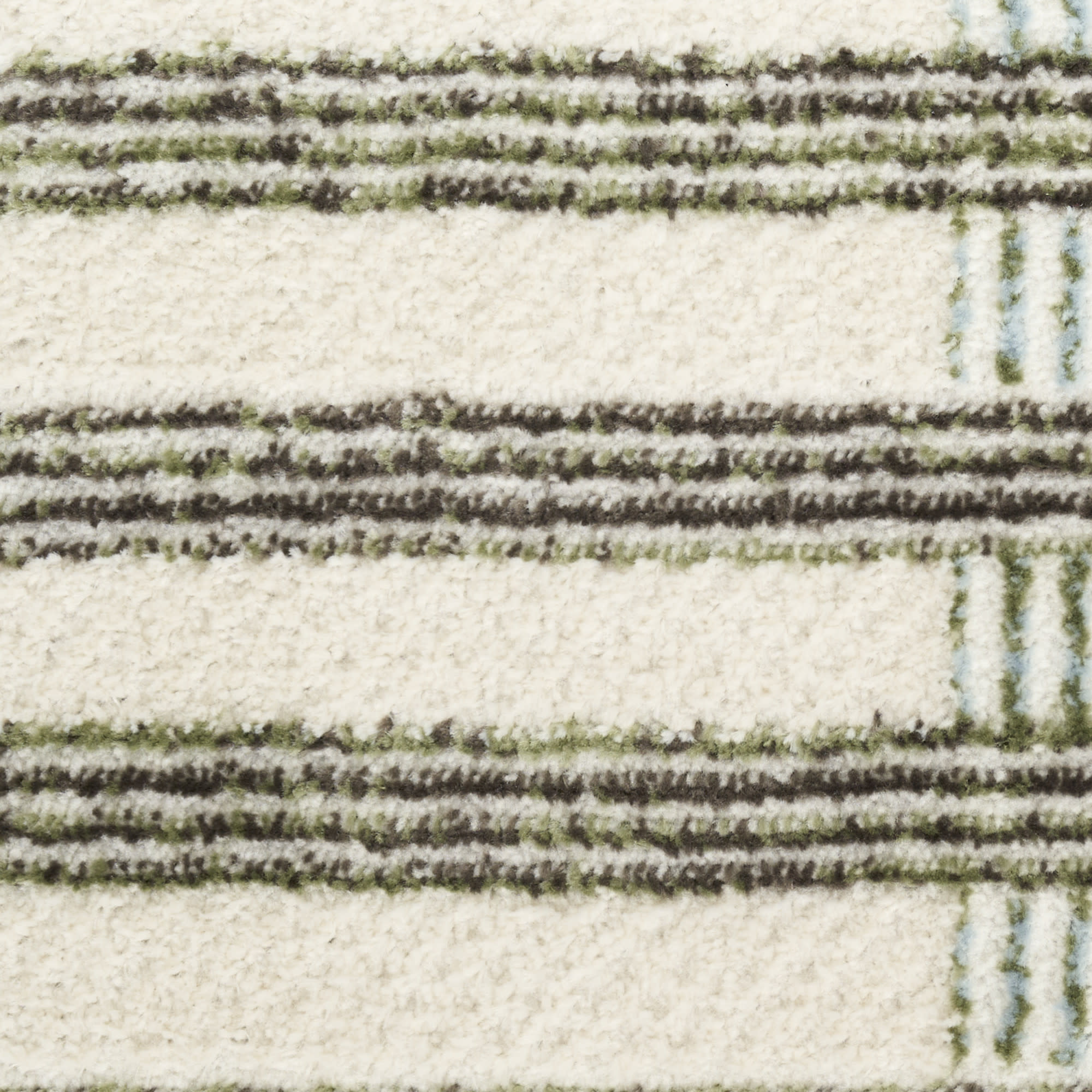 Nourison Nordic 2' x 6' Ivory Multicolor Modern Indoor Rug