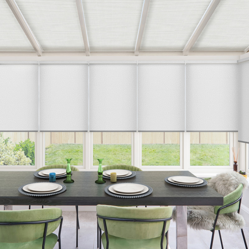 Orla White Roller Blind