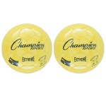 Champion Sports Extreme Soccer Ball, Size 5, Yellow, Pack of 2 CHSEX5YL-2