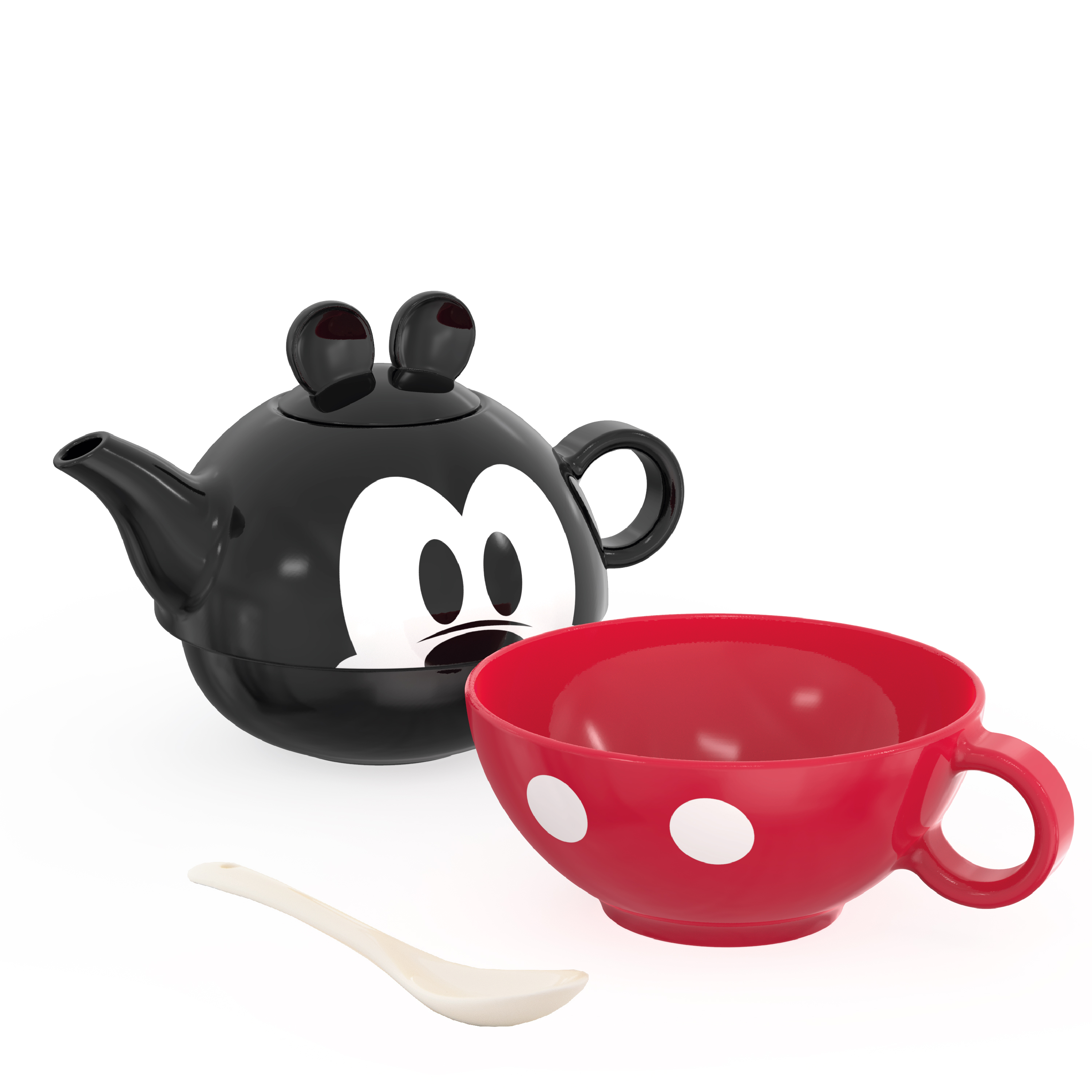 Disney Sculpted Ceramic Tea Set, Mickey Mouse, 4-piece set slideshow image 6 Disney Sculpted Ceramic Tea Set, Mickey Mouse, 4-piece set slideshow image 6