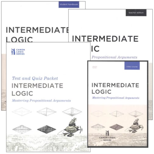 Intermediate Logic: Mastering Propositional Arguments Homeschool Package (with DVD Set)