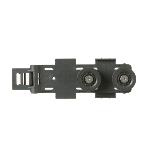 Dishwasher rack bracket assembly