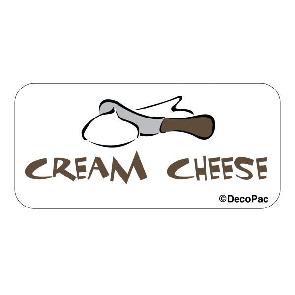 Cream Cheese Label PhotoCake® Edible Image® Merchandising Label