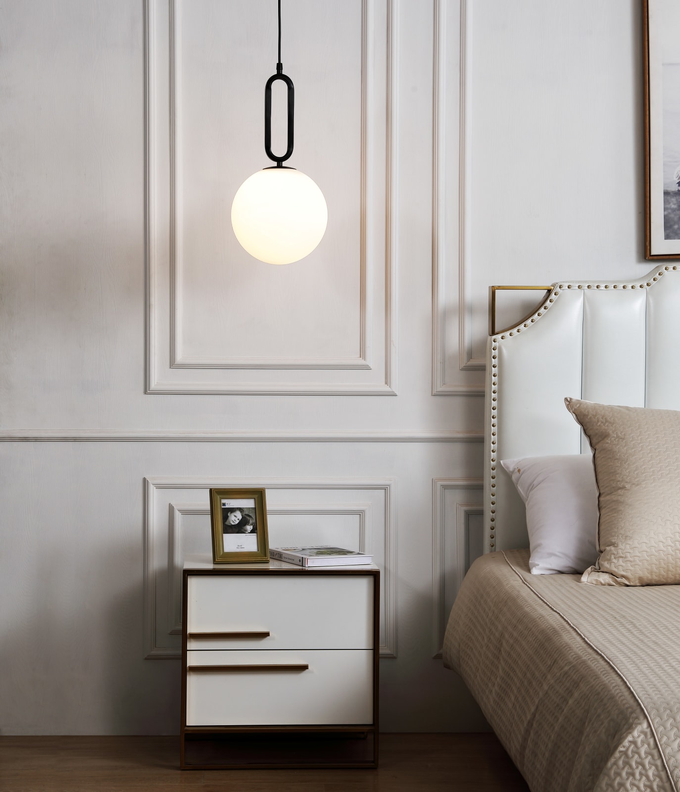 Globe Pendant Frosted Globe Pendant — installation 6