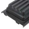 Rubbermaid Commercial, Executive, Executive, Structural Foam Lid For 1/2 Cubic Yard Tilt Trucks, Black