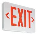 Emergency Exit Signs Thermoplastic LEDWhite HousingWith Red Letters