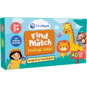 Find & Match - Feelings Safari - Animals & Emotions Matching Memory Game for Kids