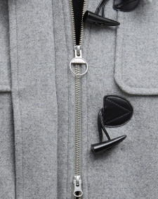 Montgomery in lana Melody Light Grey Marl/Onyx Tartan
