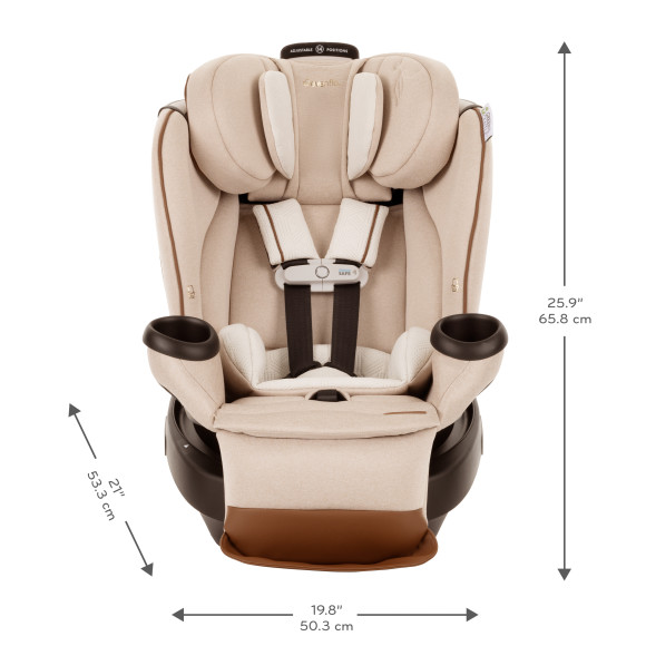 Limited Edition Revolve360 Extend All-in-One Rotational Car Seat with Green & Gentle Fabric Specifications