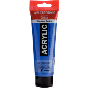 Standard Acrylic Paint, 120ml, Cobalt Blue Ultramarine 512