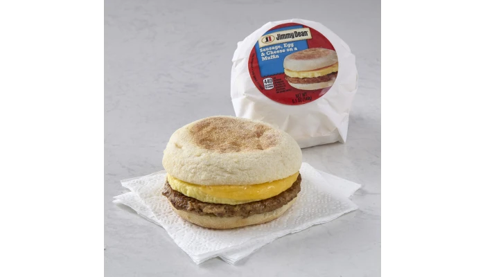 Jimmy Dean® Butcher Wrapped Sausage, Egg and Cheese Muffin_image_1