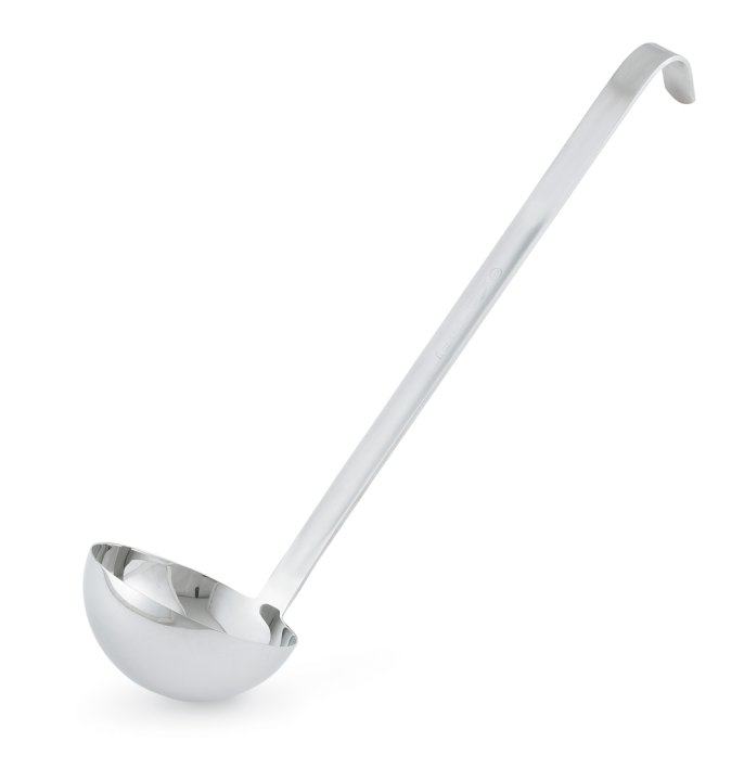 8-ounce one-piece heavy-duty stainless steel ladle