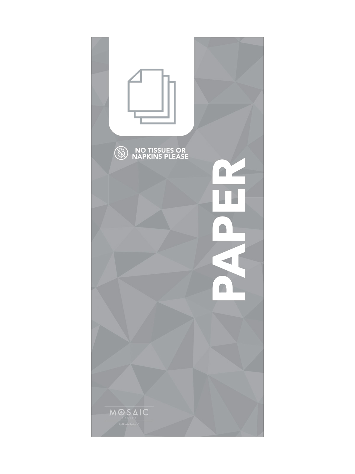 MOSAIC (1) – Body Sign – Paper – Grey