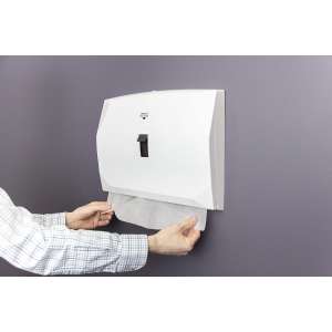 Hospeco, Health Gards Lever-Action,  Toilet Seat Cover Dispenser, White
