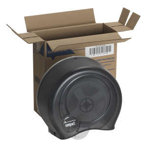 Georgia Pacific, Compact 4-roll Rotary High-capacity, Coreless Bath Tissue Dispenser, Smoke