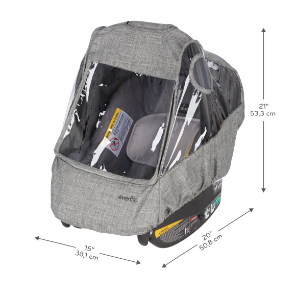 Infant Car Seat Weather Shield Rain Cover Specifications