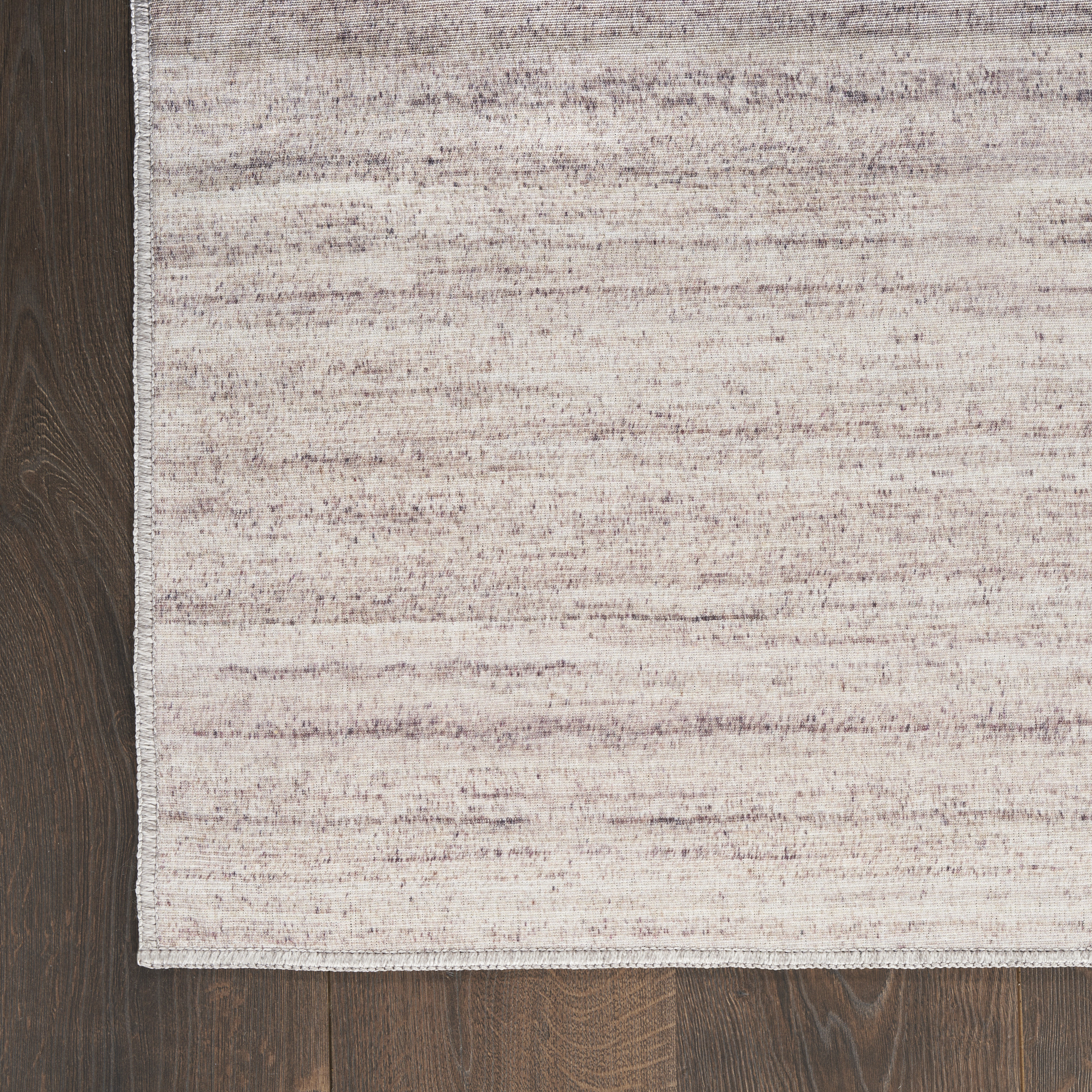 Nourison Washable Essentials 6' x 9' Ivory Mocha Modern Indoor Rug