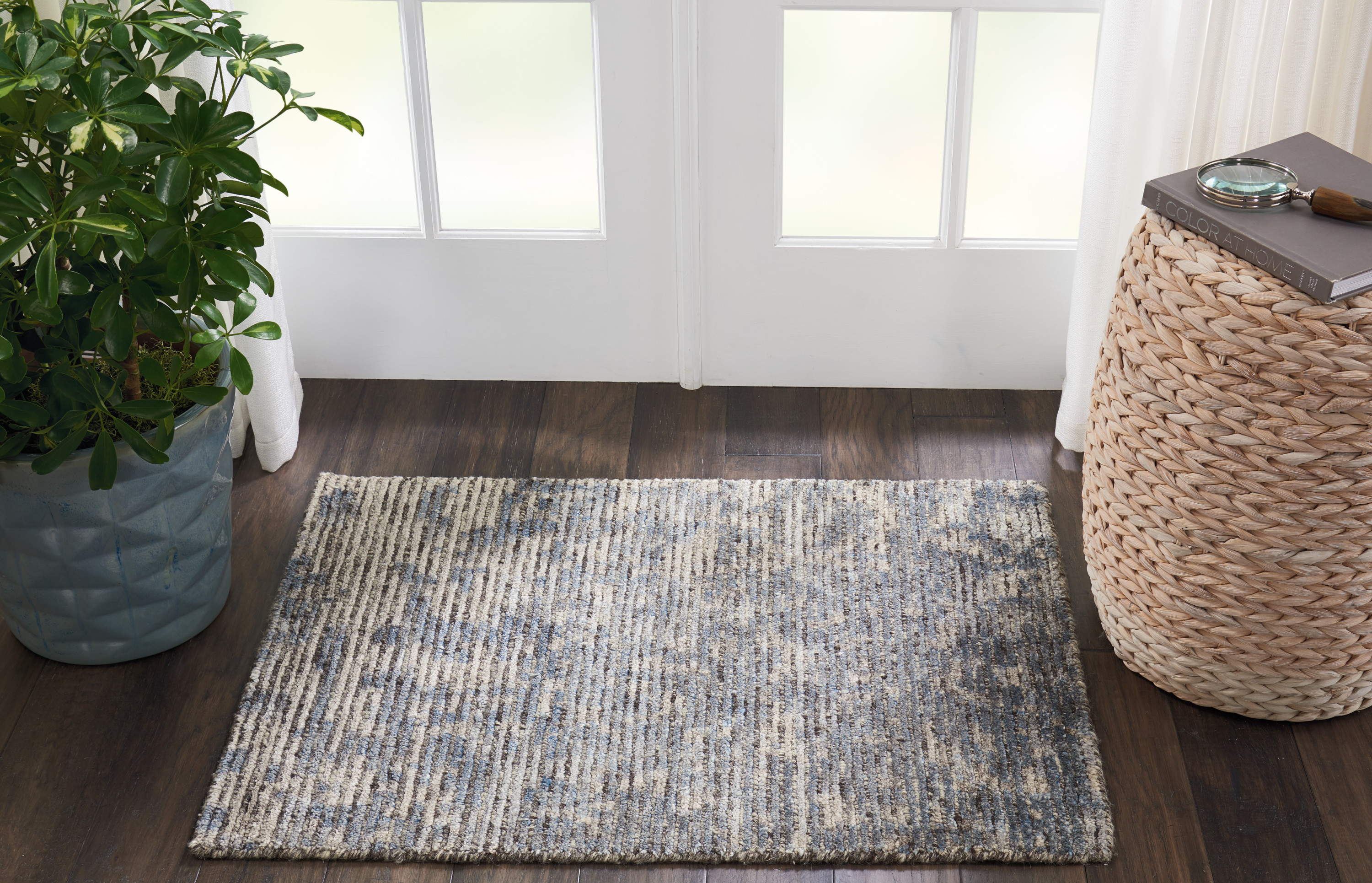 Nourison Ellora 2' x 3' Graphite Modern Indoor Rug