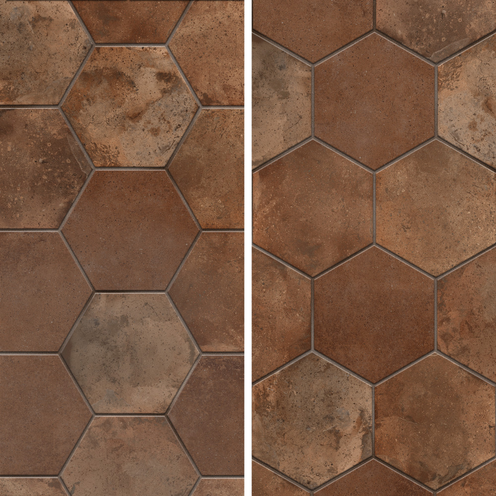 Archai Hex Bold 9-1/8 in. x 10-1/2 in. Porcelain Floor and Wall Tile