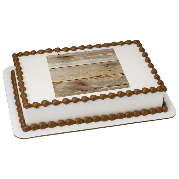 Wood Grain PhotoCake® Edible Image®