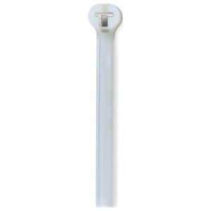 Ty Rap® Cable Tie, Stainless Steel Locking Device, 11.60 L x 0.19 in. W, Natural