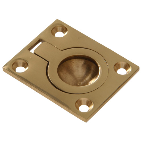 Hardware Essentials Ring Pull Brite Brass