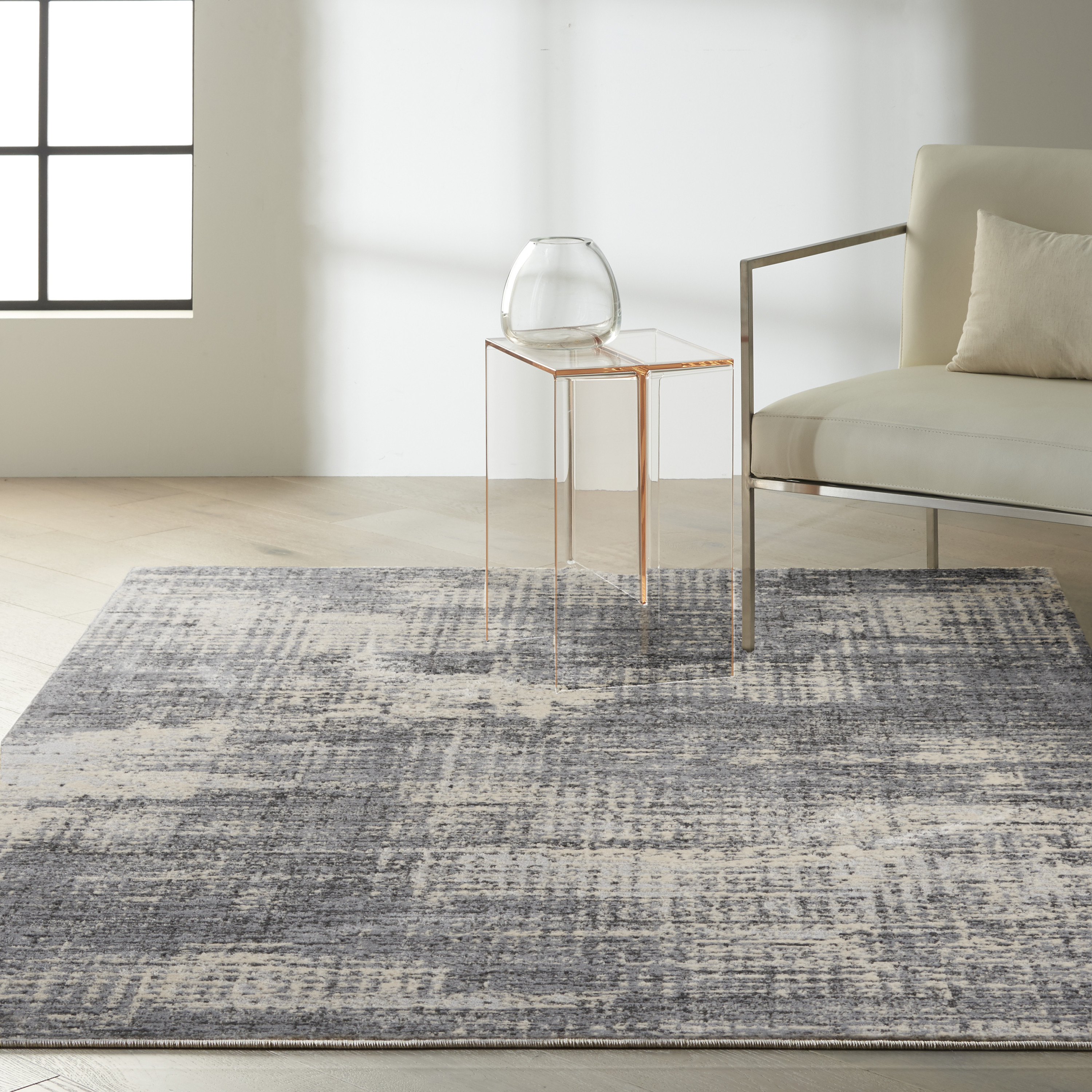 Calvin Klein CK950 Rush 5'3" x 7'3" Grey Beige Modern Indoor Rug
