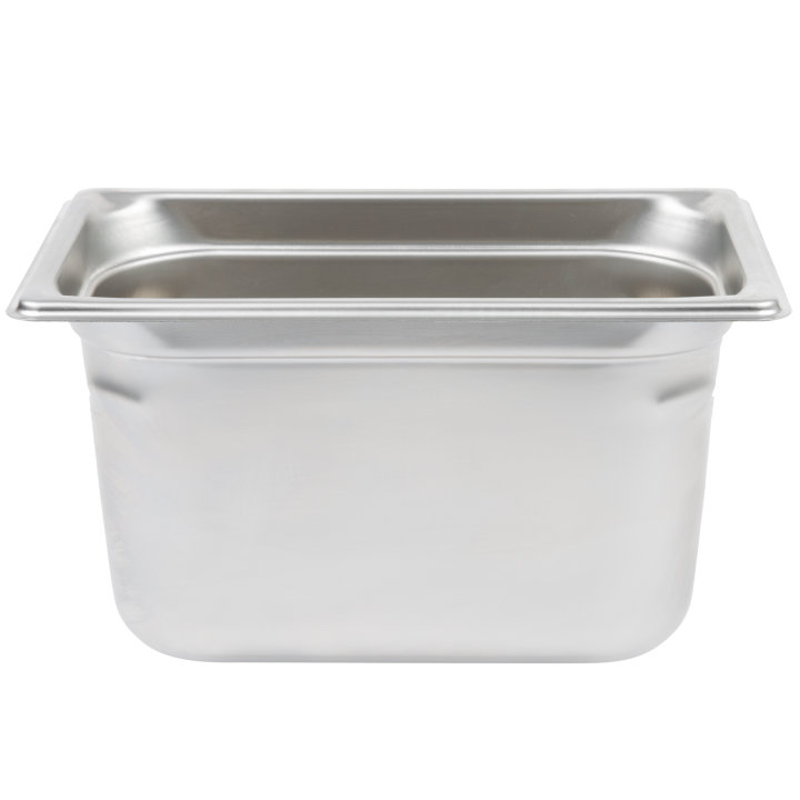Fourth-size 6-inch-deep Super Pan 3® stainless steel steam table pan