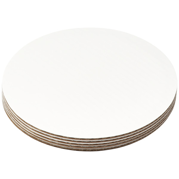 9" Round Waxed Corrugated Cake Board