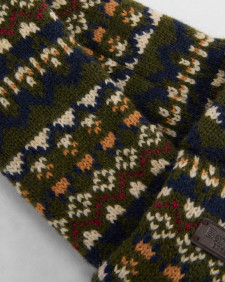 Marlow Fair Isle Dog Scarf Olive