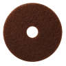 Hillyard, Trident Stripping Round Floor Pad, 11", Brown