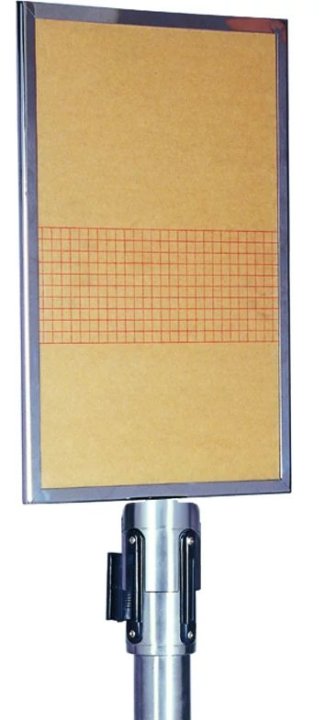 Information sign 21.8 x 32 cm for barrier